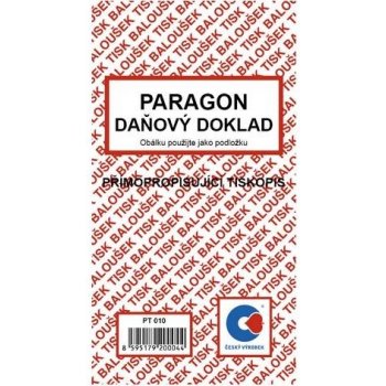 Baloušek Tisk PT010 Paragon, Daňový doklad