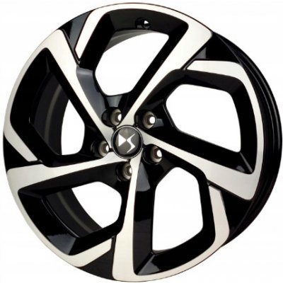 Citroen 9828110677 7,5x18 5x108 ET49 silver and black – Zboží Mobilmania