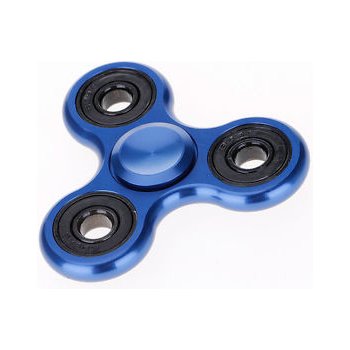 Fidget spinner kovový modrý