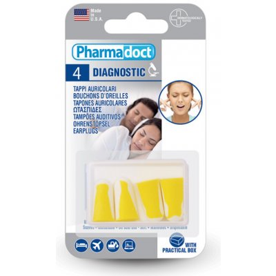 Pharmadoct Diagnostic špunty do uší SNR 33 dB box 4 ks – Hledejceny.cz