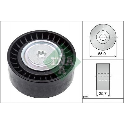 Vratná/vodicí kladka, klínový žebrový řemen Schaeffler INA 532 0907 10 – Zboží Mobilmania