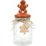 HIT Skleněná dóza na cukroví perníček 21,5 cm – Zboží Mobilmania