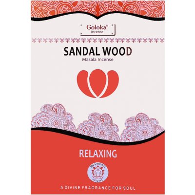 Goloka Vonné tyčinky Yoga series Sandal wood santalové dřevo 15 g