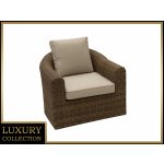 DEOKORK Ratanové křeslo BORNEO LUXURY hnědá – Hledejceny.cz