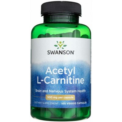 Swanson Acetyl L-Carnitine 500 100 kapslí – Sleviste.cz