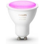 Philips HUE LED světelný zdroj, 5,7 W, 350 lm (při 4000 K), RGB, teplá - studená bílá, GU10 PHLEDH8719514339880 – Zboží Živě