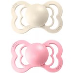 Bibs Supreme silikon Ivory baby pink 2 ks – Zboží Mobilmania