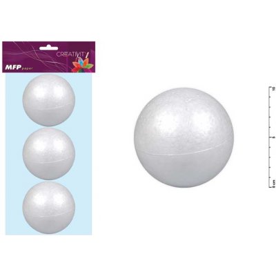 MFP 8885502 Koule 10cm 3ks polystyren – Hledejceny.cz