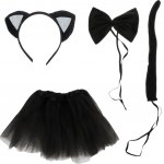 koťátka černý čtyřdílný Kruzzel 26518 – Zboží Dáma