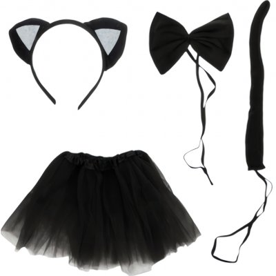 koťátka černý čtyřdílný Kruzzel 26518 – Zboží Dáma