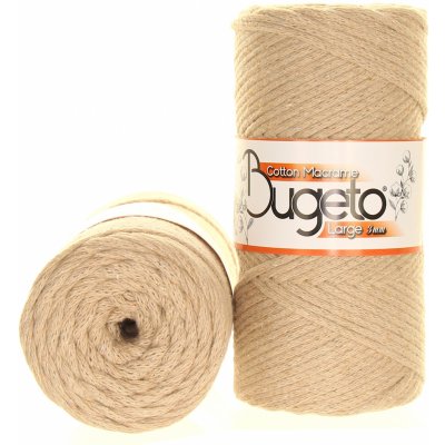 Maccaroni Cotton Macrame Large 3mm světle béžová 307