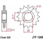 JT Sprockets JTF 1299-14 – Zboží Mobilmania