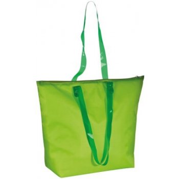 Plážová taška s průhlednými uchy zelená