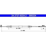 Tažné lanko, parkovací brzda ATE 24.3727-0224.2 – Hledejceny.cz