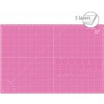 Řezací podložka TEXI PINK 90 X 60 cm 5 vrstvá zesílená – Hledejceny.cz