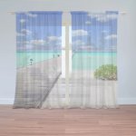 Sablio Záclony Molo na pláži: 2ks 150x250cm – Hledejceny.cz