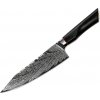 Kuchyňský nůž UG Grill Nůž Kiritsuke 20,5 33 cm Damašková ocel 73 černá G10