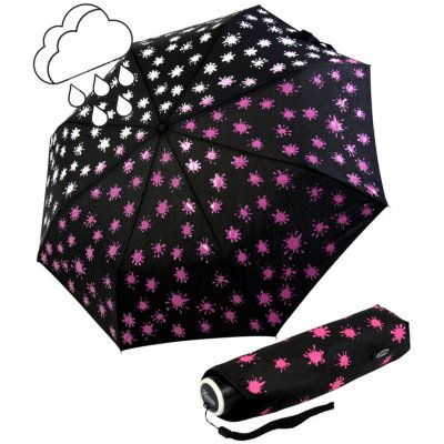 iX-brella Mini Ultra Light Paintdrops deštník měnící barvu růžová – Zboží Dáma