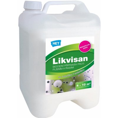 HET Likvisan biocidní přípravek proti plísním a řasám 5 l – Zbozi.Blesk.cz