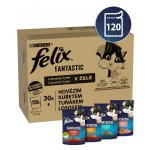 Felix Fantastic hovězí kuře losos tuňák jelly 120 x 85 g – Sleviste.cz
