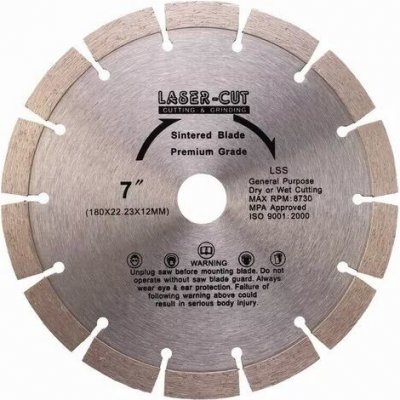 Laser Cut Kotouč diamantový řezný 180 x 22,2 x 12 mm L00109