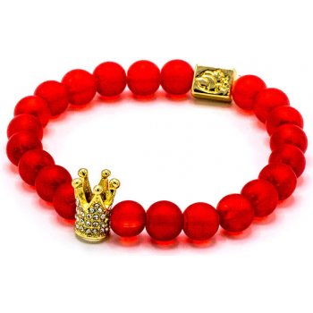Deltimo zlatý královský náramek s červenými perlami D129 od 349 Kč -  Heureka.cz