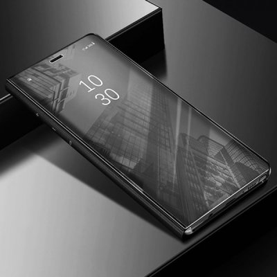 Pouzdro SES Zrdcadlové plastové flip Samsung Galaxy S10 G973 - černé