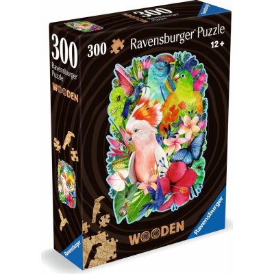 RAVENSBURGER Dřevěné obrysové Nádherní ptáci 300 dílků – Zboží Mobilmania