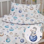 Biante dětské povlečení Sandra SA 644 Malý modrý princ na bílém 90 x 140 cm 50 x 70 cm – Zboží Dáma