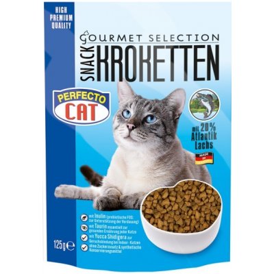 Perfecto Cat Kroketten snack 20% s atlatnským lososem 125 g