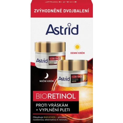 Astrid Bioretinol denní pleťový krém Bioretinol Day Cream SPF10 50 ml + noční pleťový krém Bioretinol Night Cream 50 ml dárková sada