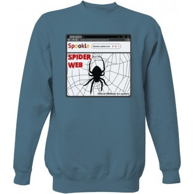 Unisex s potiskem spider website Letecká modrá – Zboží Mobilmania