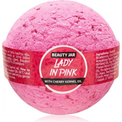 Beauty Jar Lady In Pink šumivá koule do koupele s olejem z třešňových jader 150 g – Zbozi.Blesk.cz