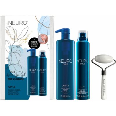 Paul Mitchell Neuro masážní pomůcka na obličej + Neuro HeatCTRL ochranný šampon pro vlasy namáhané teplem 272 ml + Neuro HeatCTRL luxusní objemová pěna pro vlasy namáhané sluncem 200 ml dárková sada – Zbozi.Blesk.cz