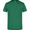 Pánské Tričko James Nicholson pánské základní triko ve vysoké gramáži bez bočních švů zelená tmavá