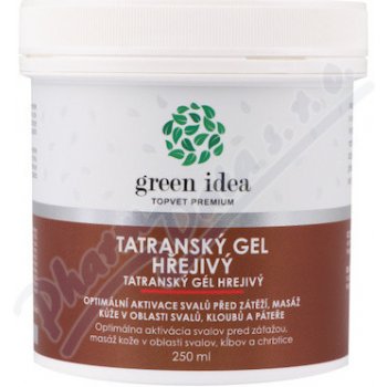 Topvet Tatranský bylinný masážní gel hřejivý 250 ml