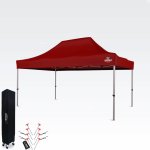 BRIMO Zahradní párty stan 3x4,5 m bez stěn Červená S. Alu – Zboží Dáma