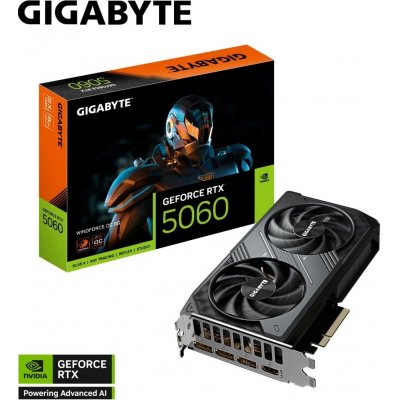 Gigabyte GeForce RTX 5060 WINDFORCE OC 8G GV-N5060WF2OC-8GD – Zboží Živě