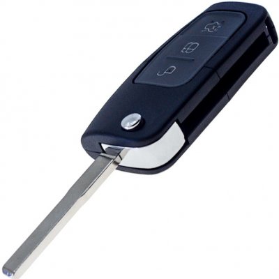 Autoklíče24 Obal klíče Ford Focus, Mondeo, C-Max, S-Max, Galaxy 3tl. kufr 2x HU101