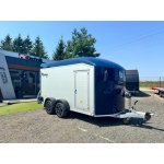 Debon C700 ALU modrý – uzavřený skříňový přívěs
