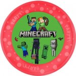 GODAN Plastový talíř Pixel Minecraft 21 cm – Zboží Dáma
