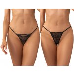 Obsessive 2 PACK sexy tanga Clara Černá – Zboží Dáma
