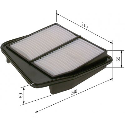 Vzduchový filtr BOSCH F 026 400 357 (F026400357) – Hledejceny.cz