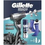 Gillette Mach3 Gillette Series Cleansing gel na holení 200 ml + holicí strojek 1 ks + náhradní břity 2 ks + ponožky 1 pair – Hledejceny.cz