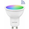 Žárovka Century LED SMART WIFI GU10 38d 6W CCT RGB/2700-6500K 38d DIM Tuya WiFi