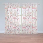 SABLIO Záclony Růžoví dinosauři 2ks 150x250cm – Zboží Mobilmania