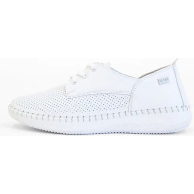 Looke BONNIE L0458-03 Dámské polobotky bílé – Zboží Mobilmania