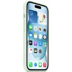 Apple iPhone 15 Silicone Case with MS - Soft Mint MWNC3ZM/A