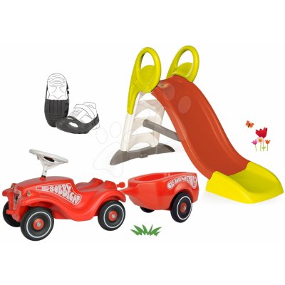 Smoby Toboggan KS a BIG odrážedlo New Bobby s návleky na boty 310262-13 – Sleviste.cz