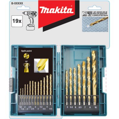 Coffret 19 Forets Metal Hss-Tin Makita B-67795 